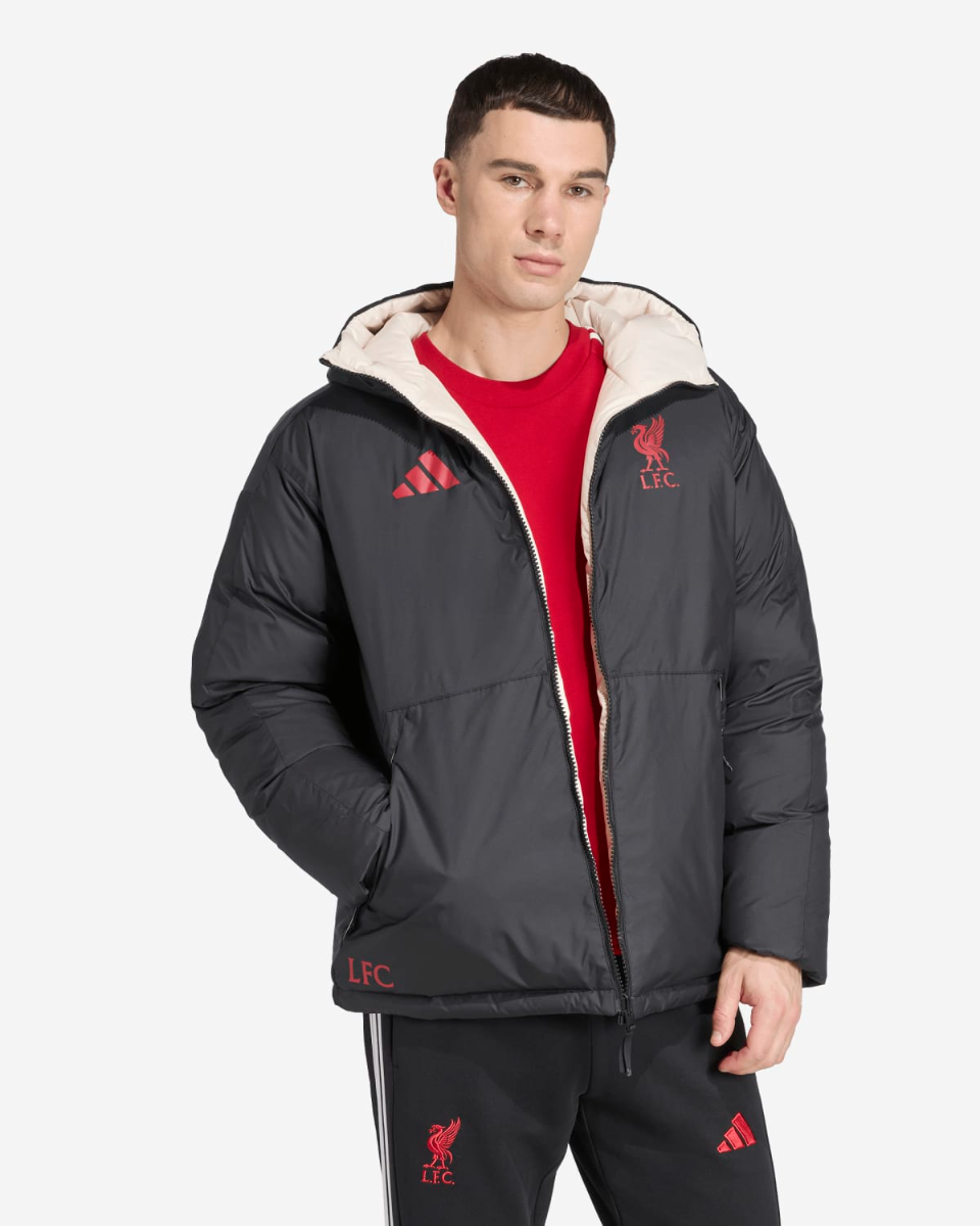LFC adidas Adults 25/26 Reversible Down Jacket Black