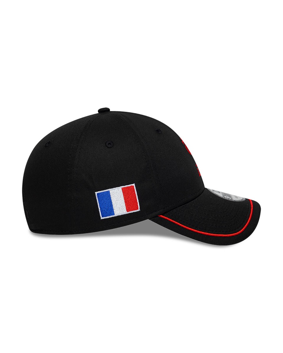 Casquette LFC New Era 9FORTY France pour adultes noire et écarlate - Image 4