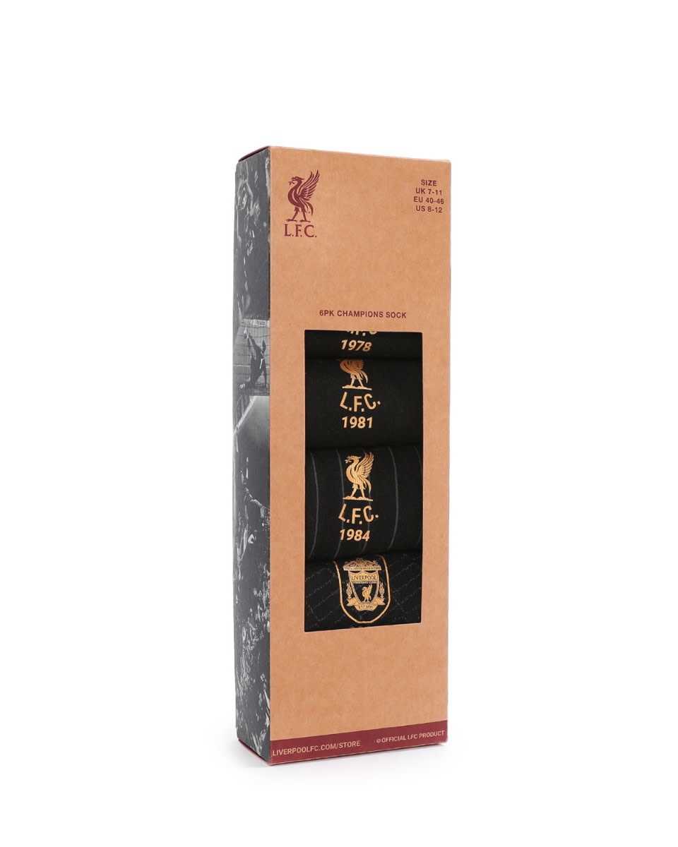 LFC Adults 6Pk European Champions Socks - Image 1