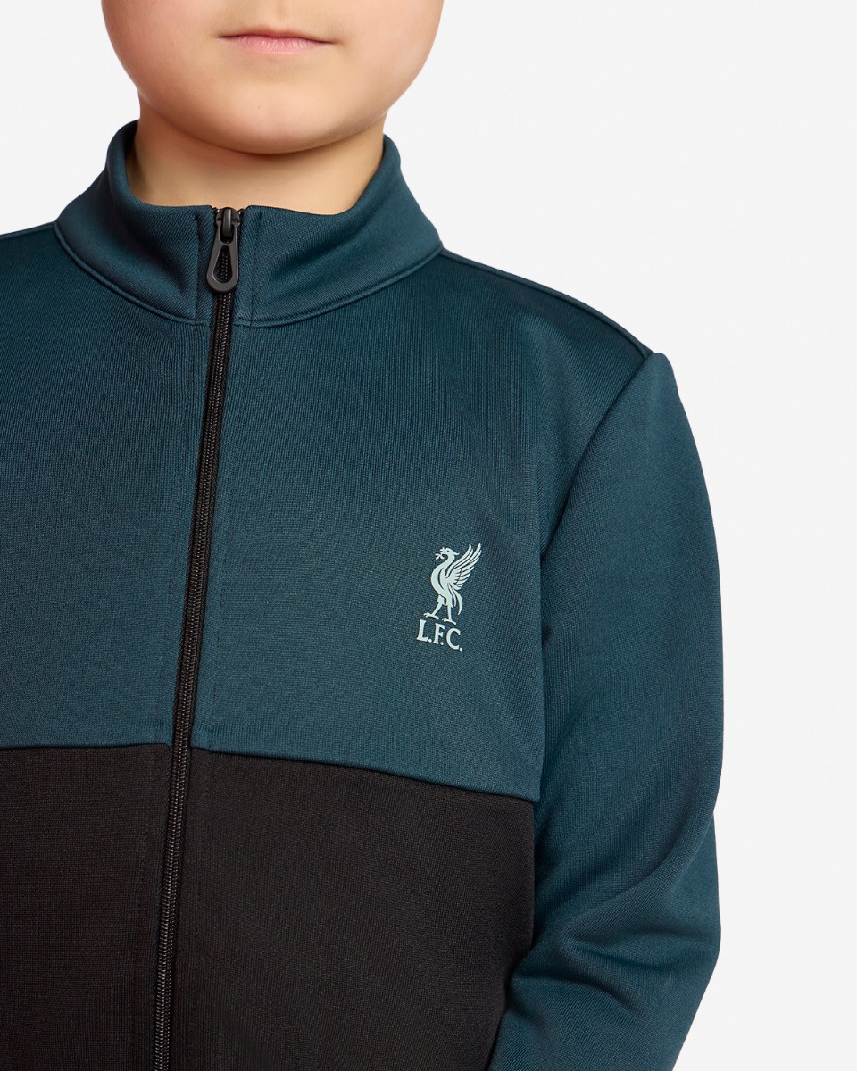 ชุดออกกำลังกาย LFC Juniors สีดำและสีเขียว - Image 2