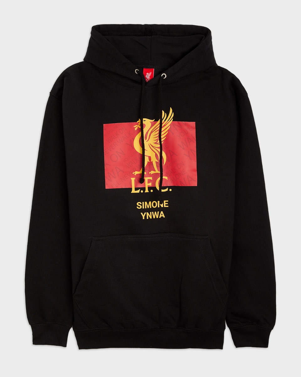 LFC Liverbird Personalised Black Hoody - Image 2