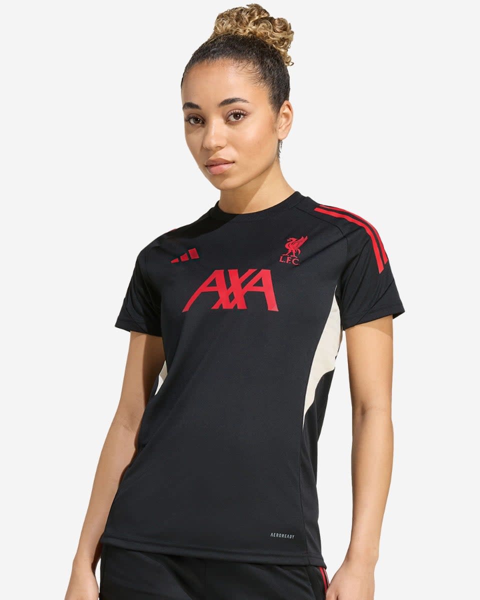 LFC アディダスレディース 25/26 ドメスティックショートスリーブトップブラック - Image 1
