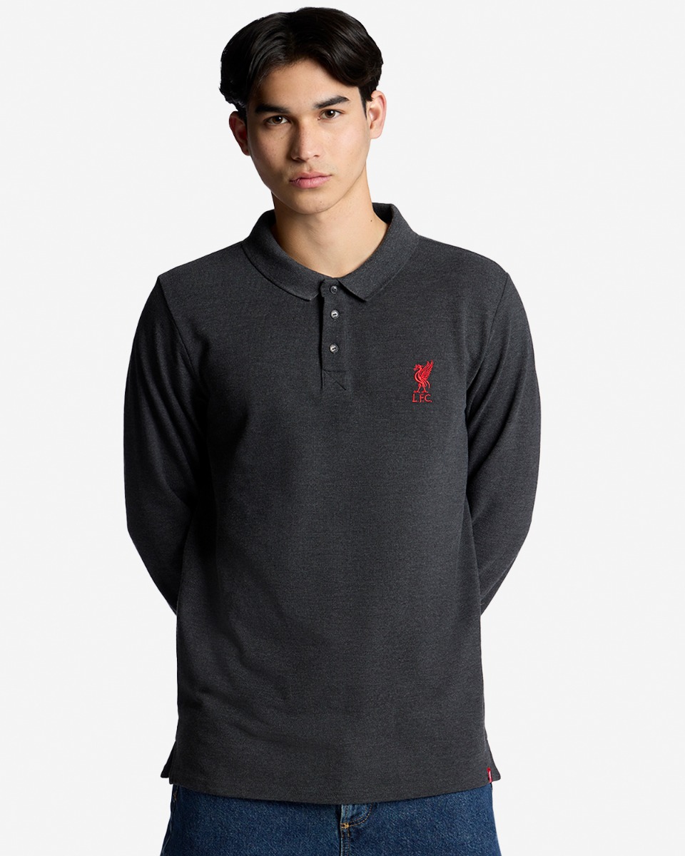 LFC Long Sleeve Polo Charcoal