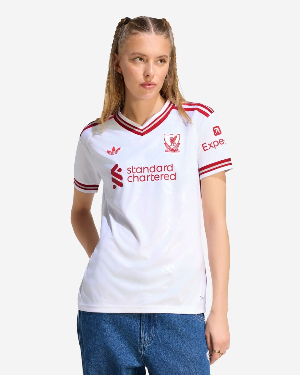 LFC 阿迪达斯女士 26/27 客场球衣-英超联赛-英超联赛补丁 | 球员-“没有种族主义的余地” 补丁-英超联赛-WIRTZ-7 - Image 1