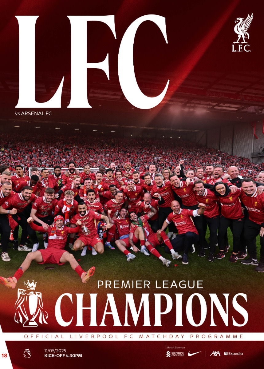 Kampdagsprogram - LFC Vs Arsenal - 11/05/2025 - Image 1