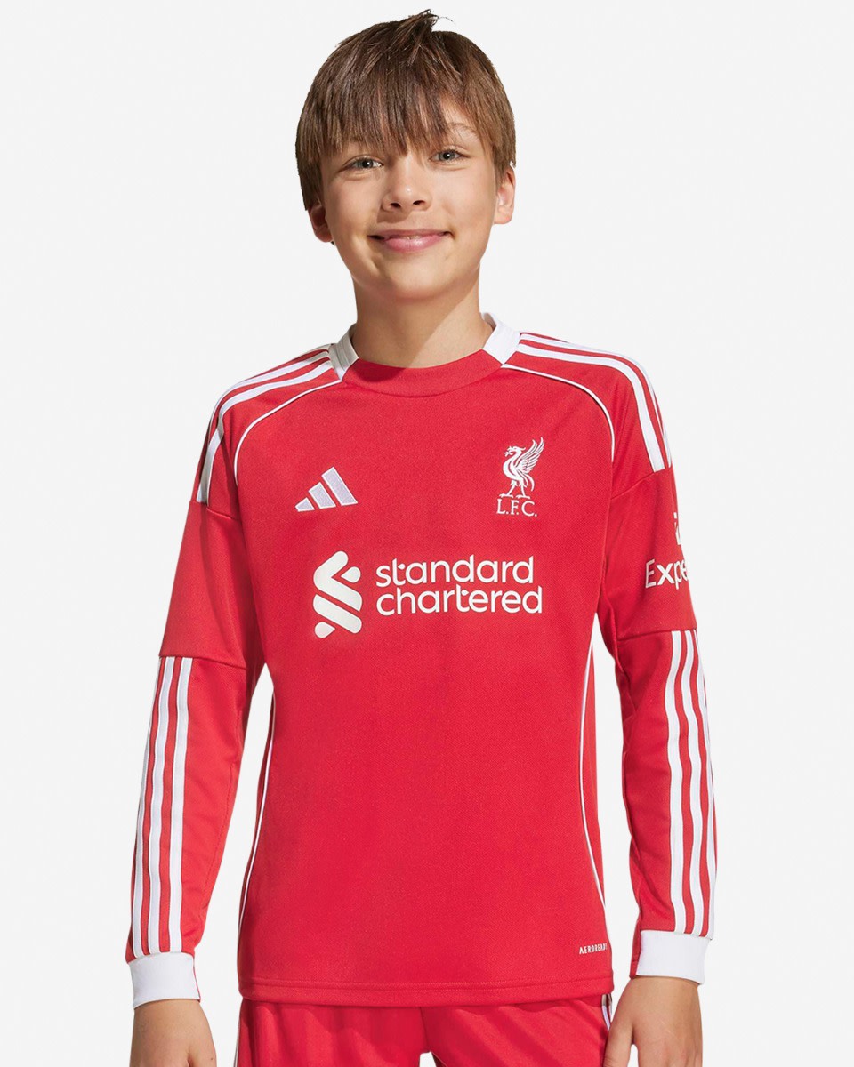 เสื้อยืดแขนยาว LFC adidas Youth 25/26 โฮม - Image 3