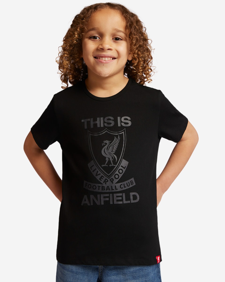 LFC Junior This Is Anfield Black Tee - Image 1