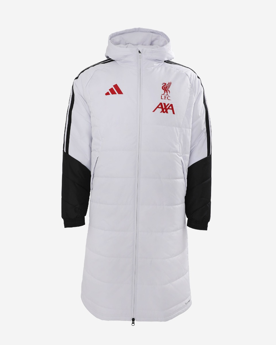 LFC adidas Mens 26/27 Tiro Long Coat Dash Grey