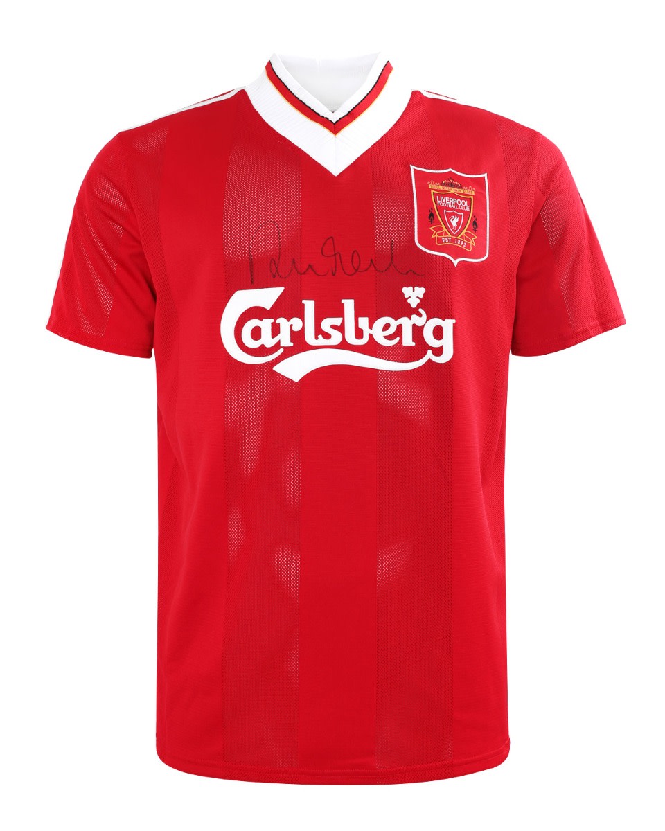 LFC Signerad 95/96 Fowler dubbelboxad skjorta - Image 3