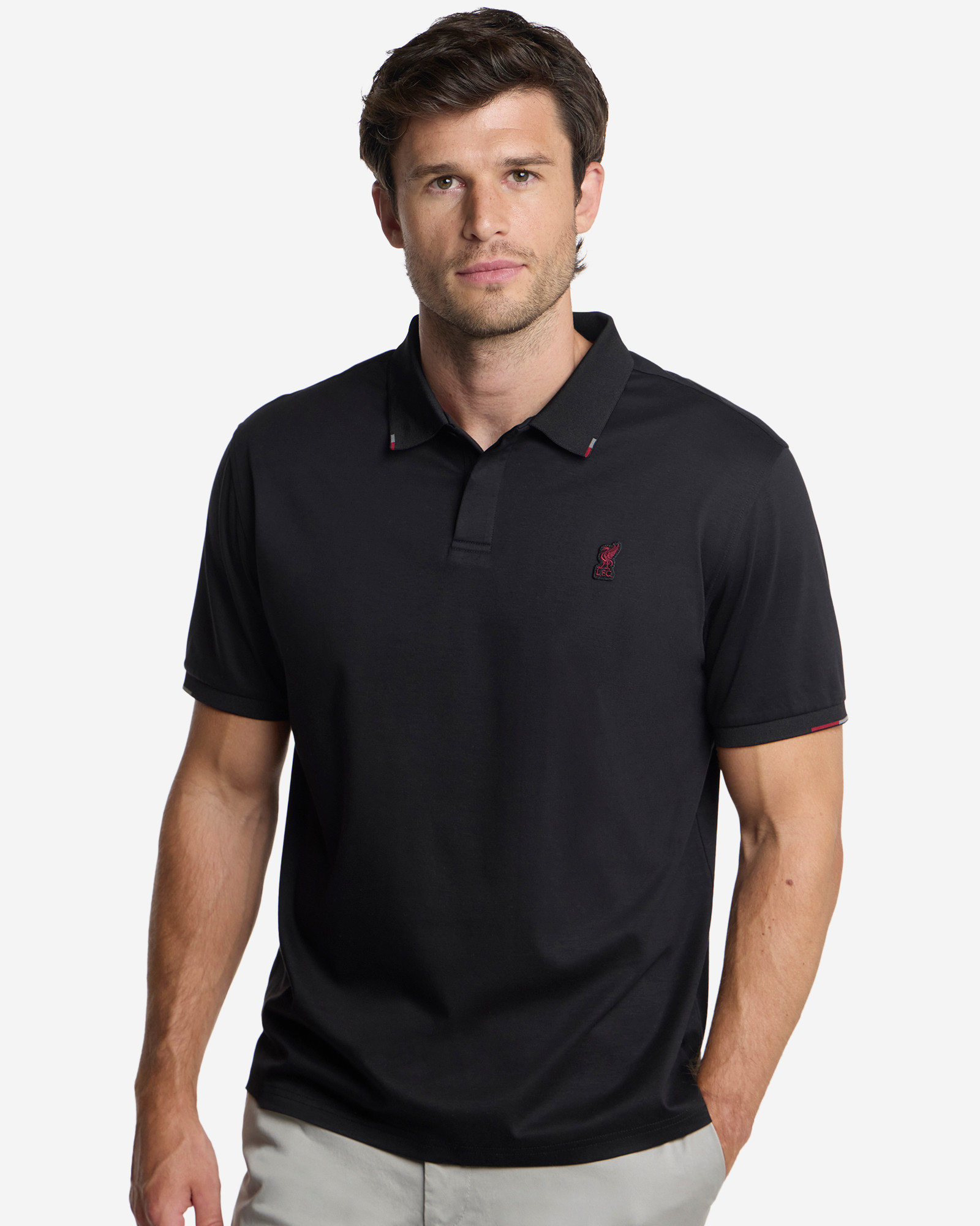 เสื้อโปโลผู้ชายรุ่น LFC Firma สีดำ - Image 2