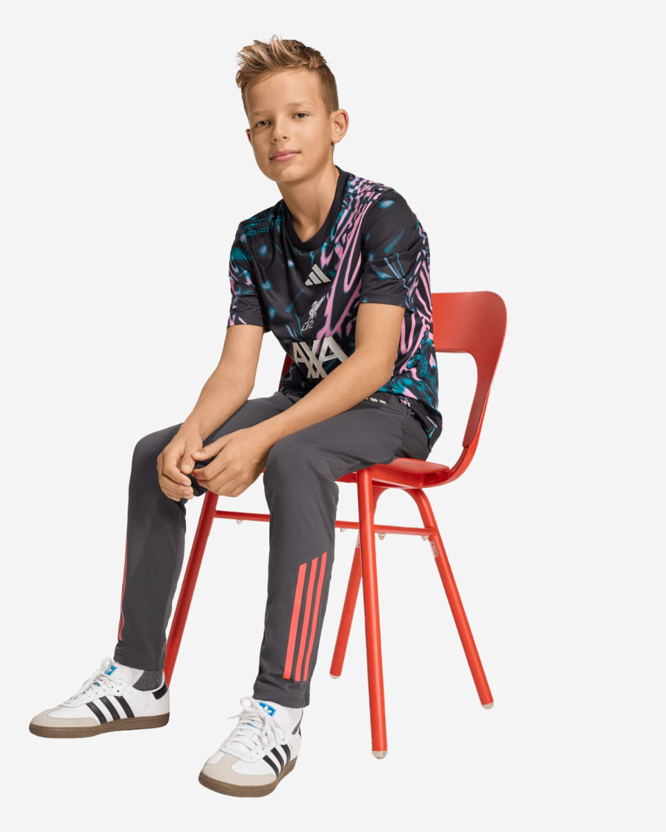 LFC adidas Juniors 25/26 Pre-Match Top Black - Image 4