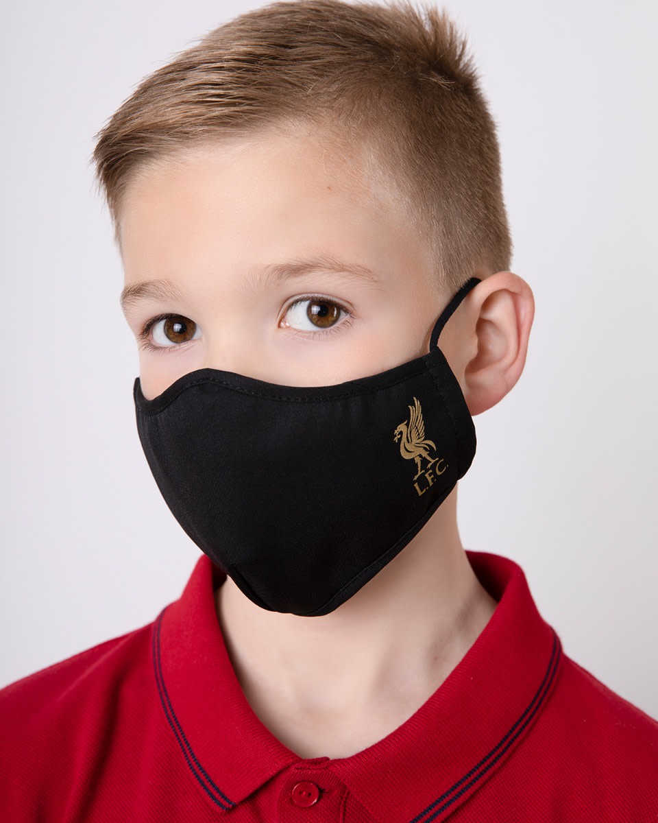 LFC Junior Shaped Black Face Cover - Image 1