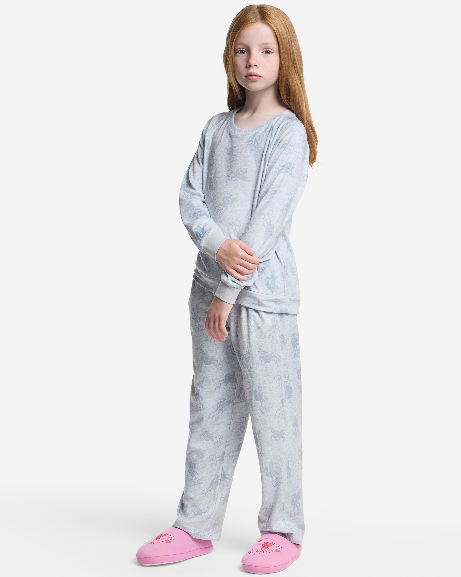 LFC Infant Girls Fleece Lounge Set Grey - Image 1