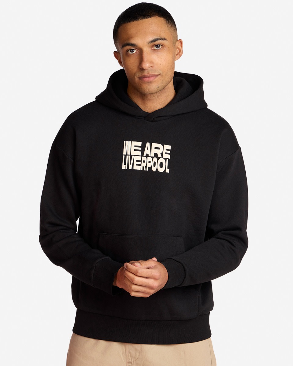 LFC Herre oversize We Are Liverpool hættetrøje sort - Image 2