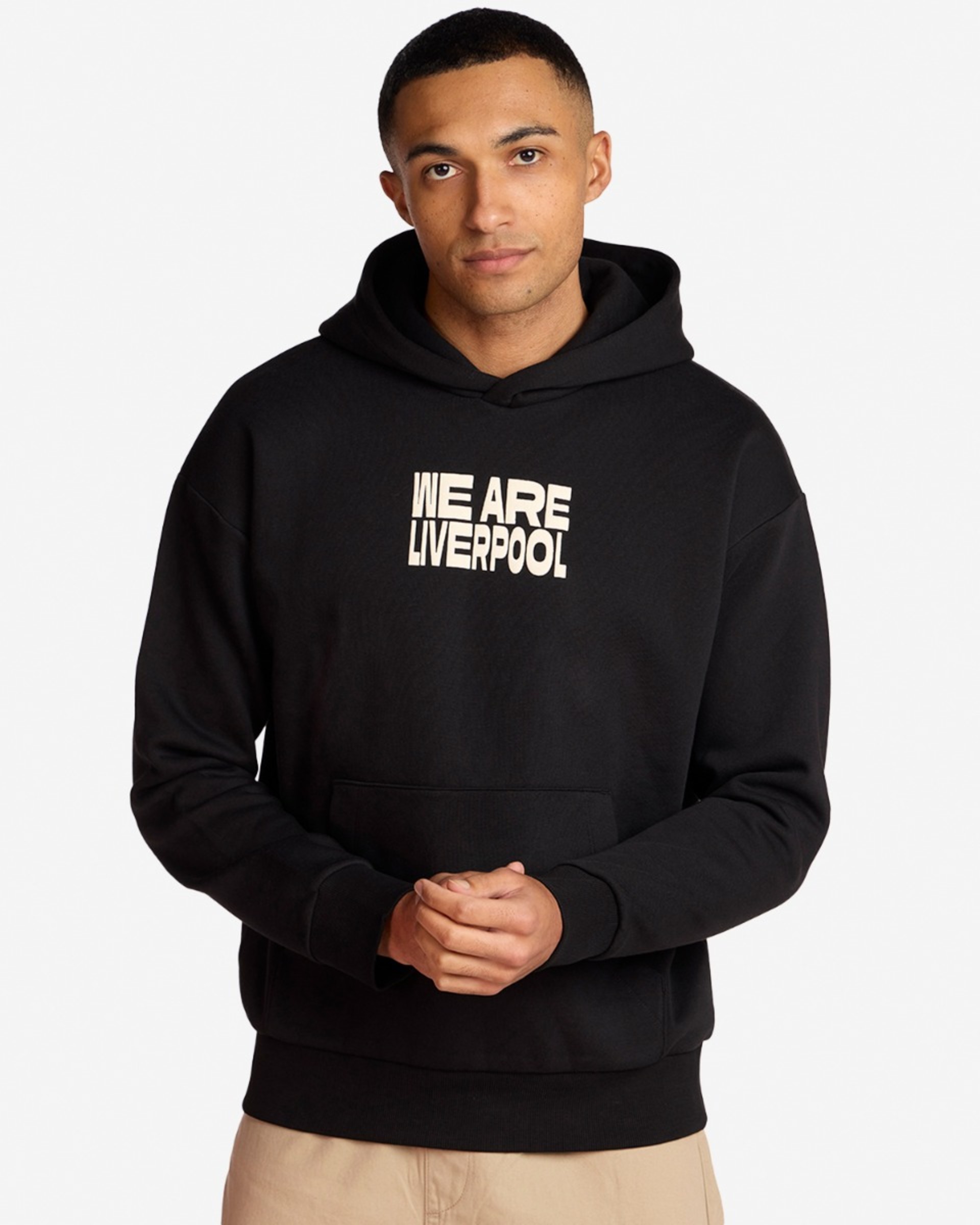 Sudadera con capucha LFC para hombre, talla grande, con diseño «We Are Liverpool», color negro - Image 2