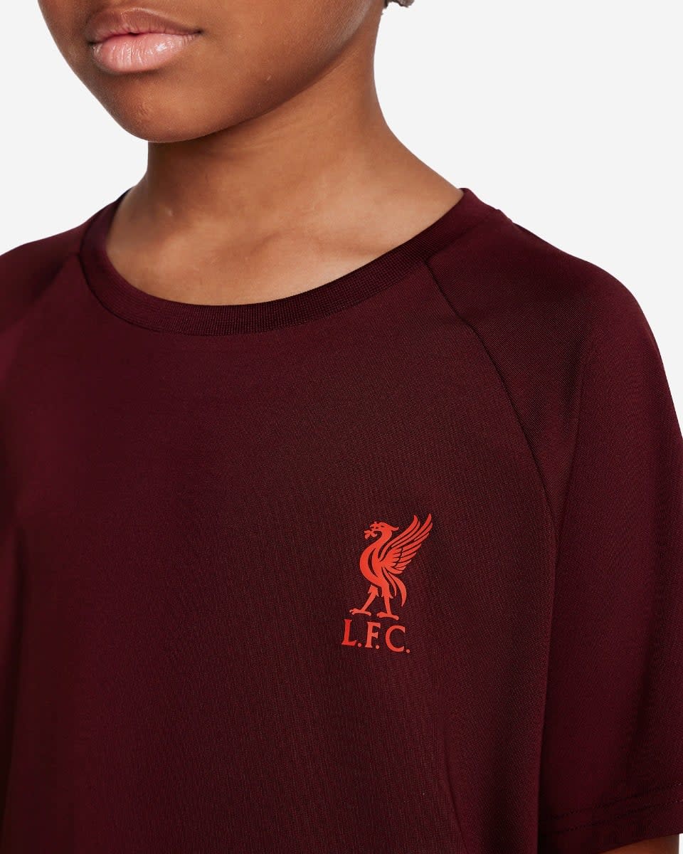 LFC Infants Raglan Tee Dark Red - Image 4