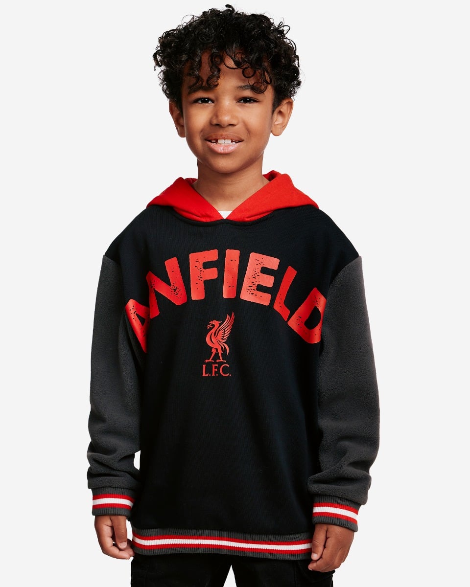 LFC Infants Panelled Sweat Fleece Black - Image 1