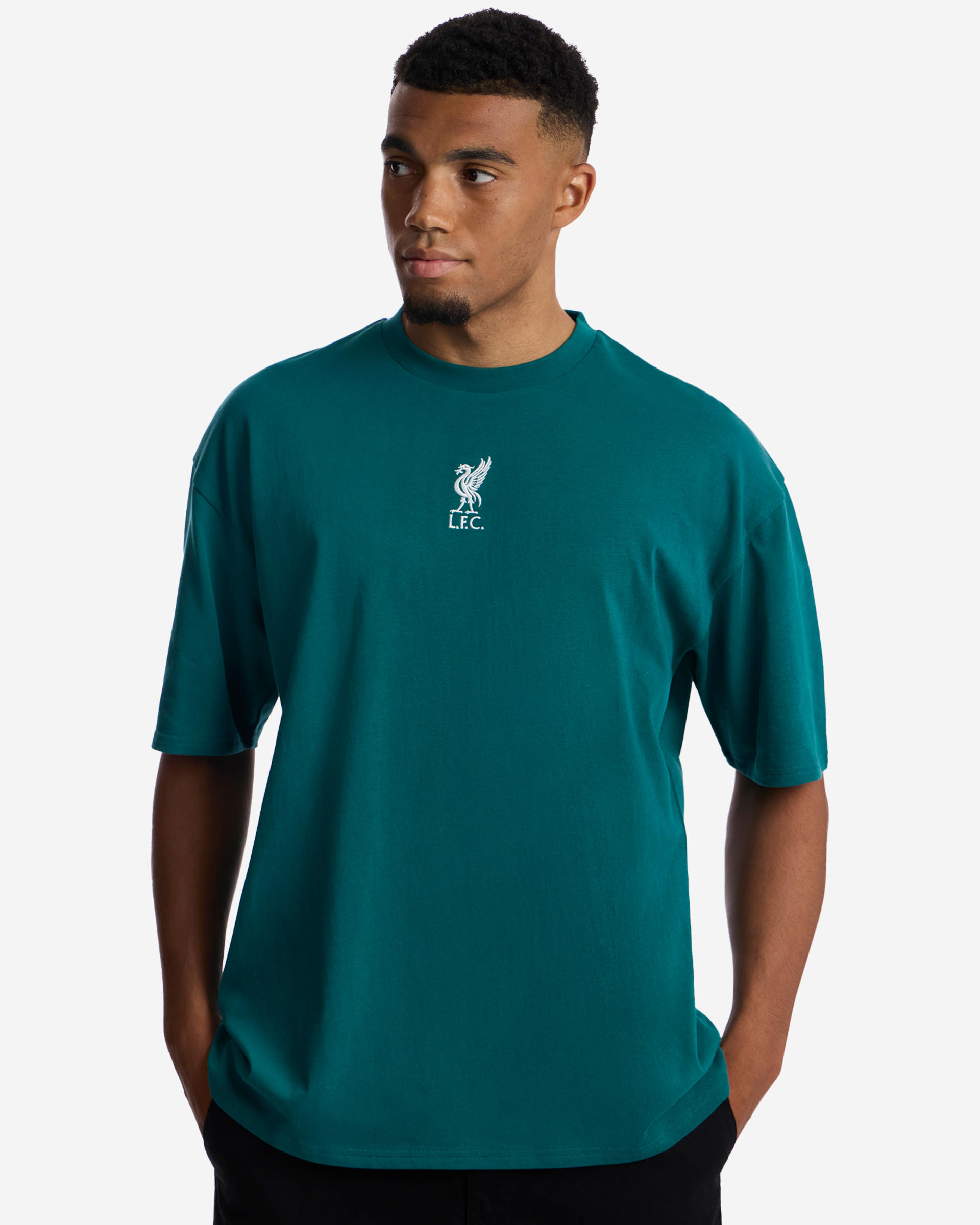 Camiseta extragrande Hope In Your Heart de LFC para hombre, color verde azulado - Image 2