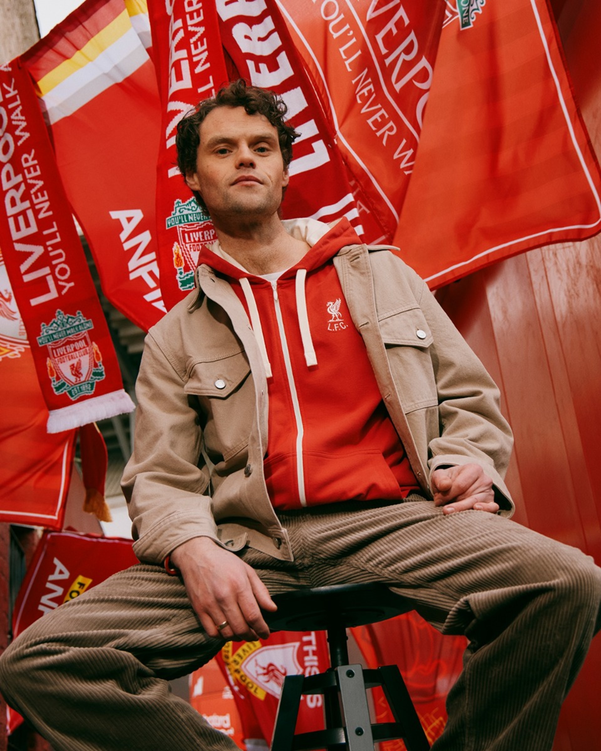 LFC Herre Shankly Zip Through hættetrøje rød - Image 2