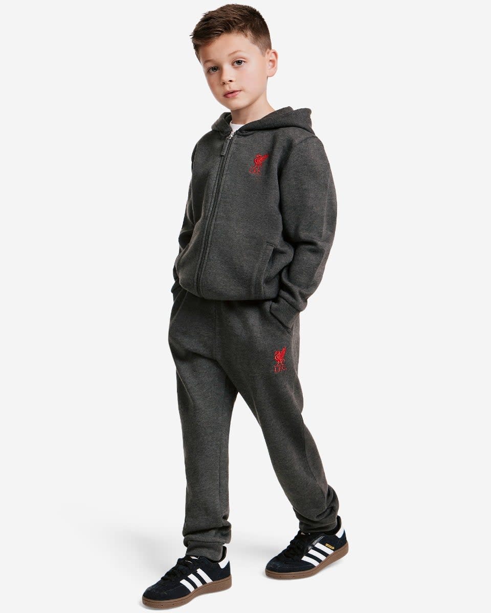 LFC Juniors Zip Through Jog Set Charcoal - Image 1