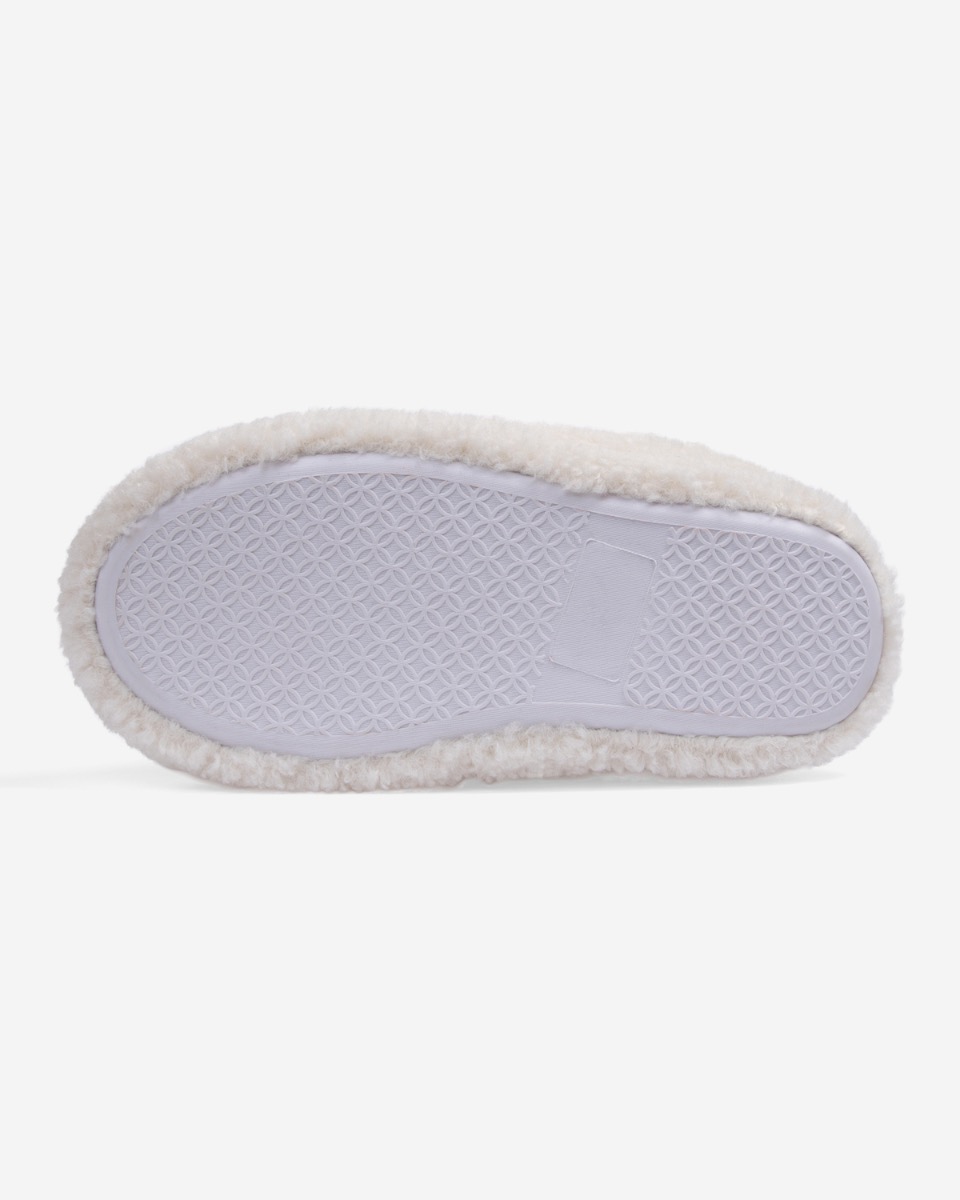 LFC Junior Girls Boot Slippers Ecru - Image 2