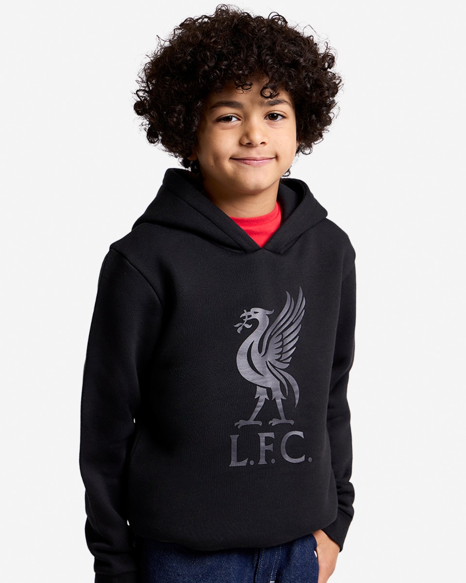 LFC Juniors Liverbird Kapuzenpulli Schwarz - Image 1