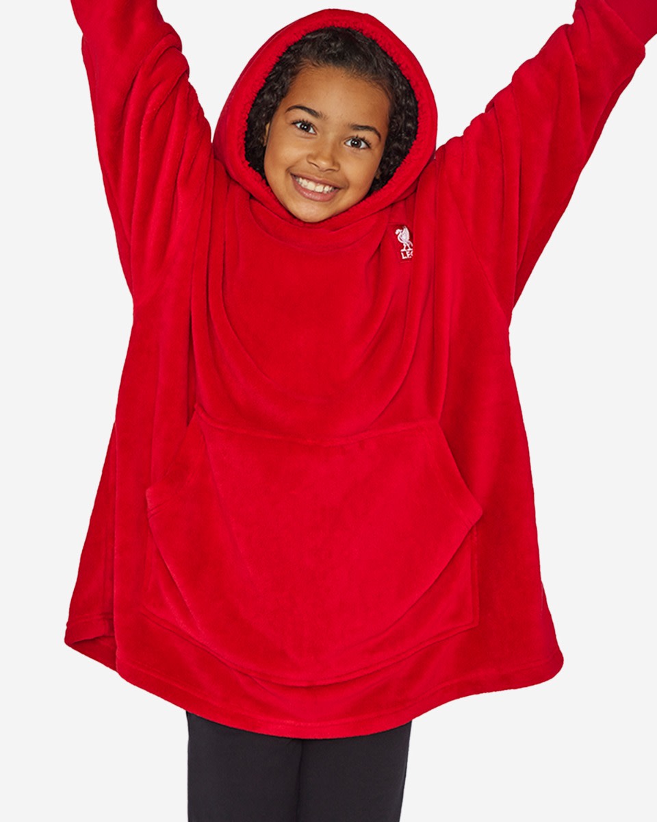 LFC Juniors Unisex Robed Hoody Red - Image 2