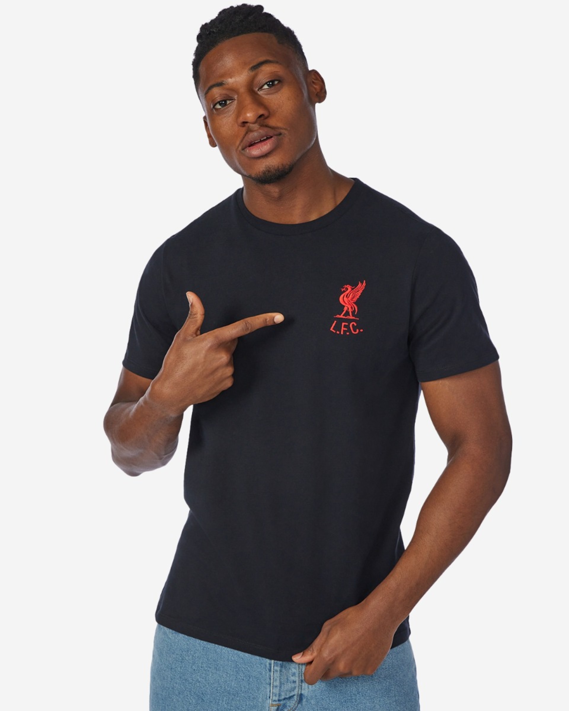 เสื้อยืดลายกราฟิกบุรุษ LFC 82 สีดำ - Image 1