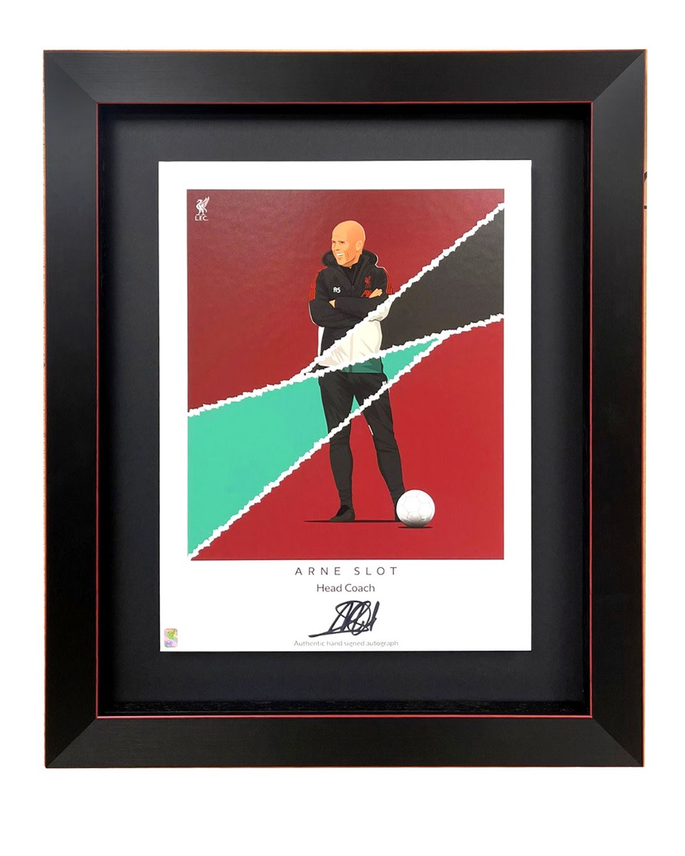 LFC Signed Arne Slot Print - Image 1