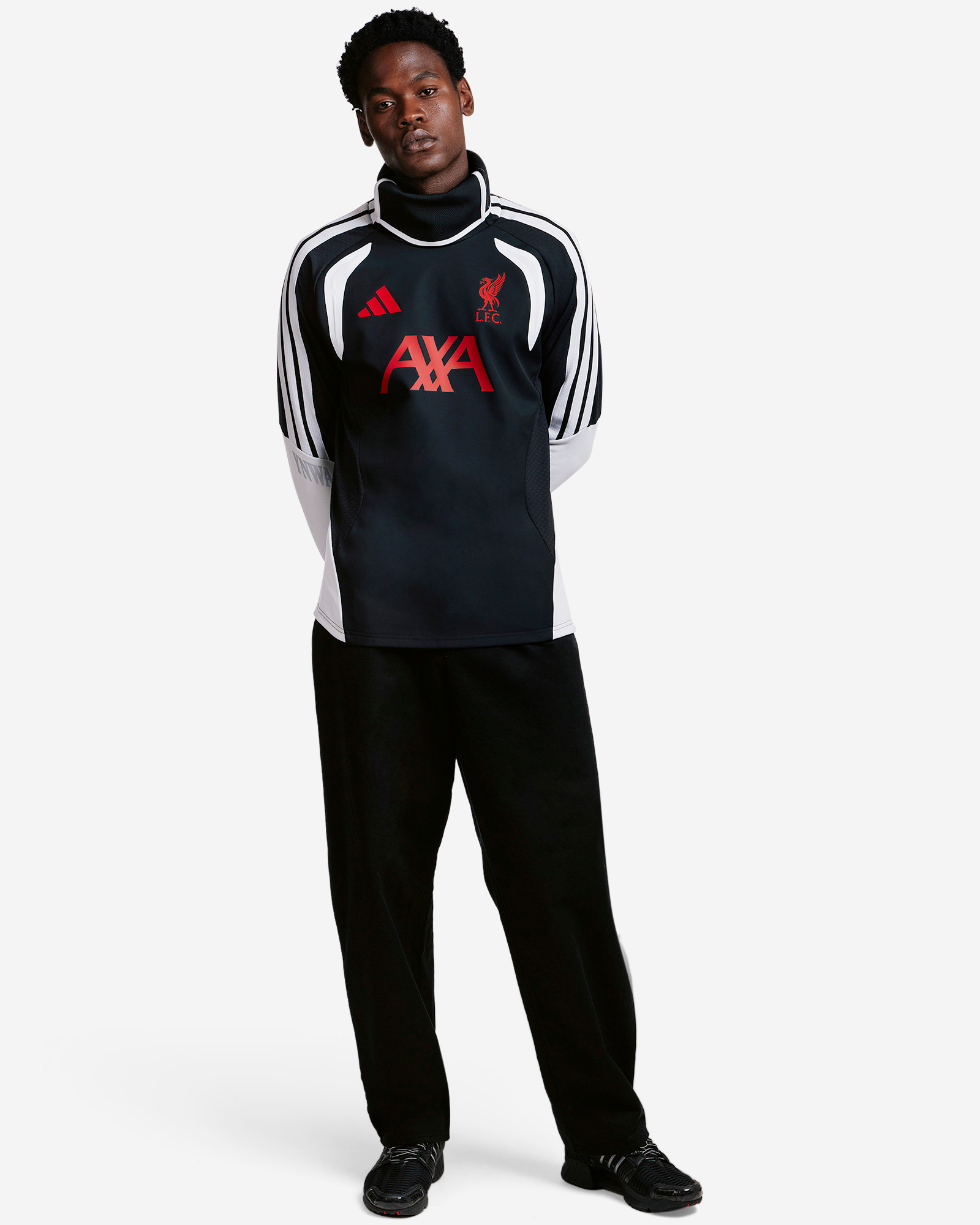 LFC adidas Mens 26/27 Tiro Pro-Warm Top Black - Image 3