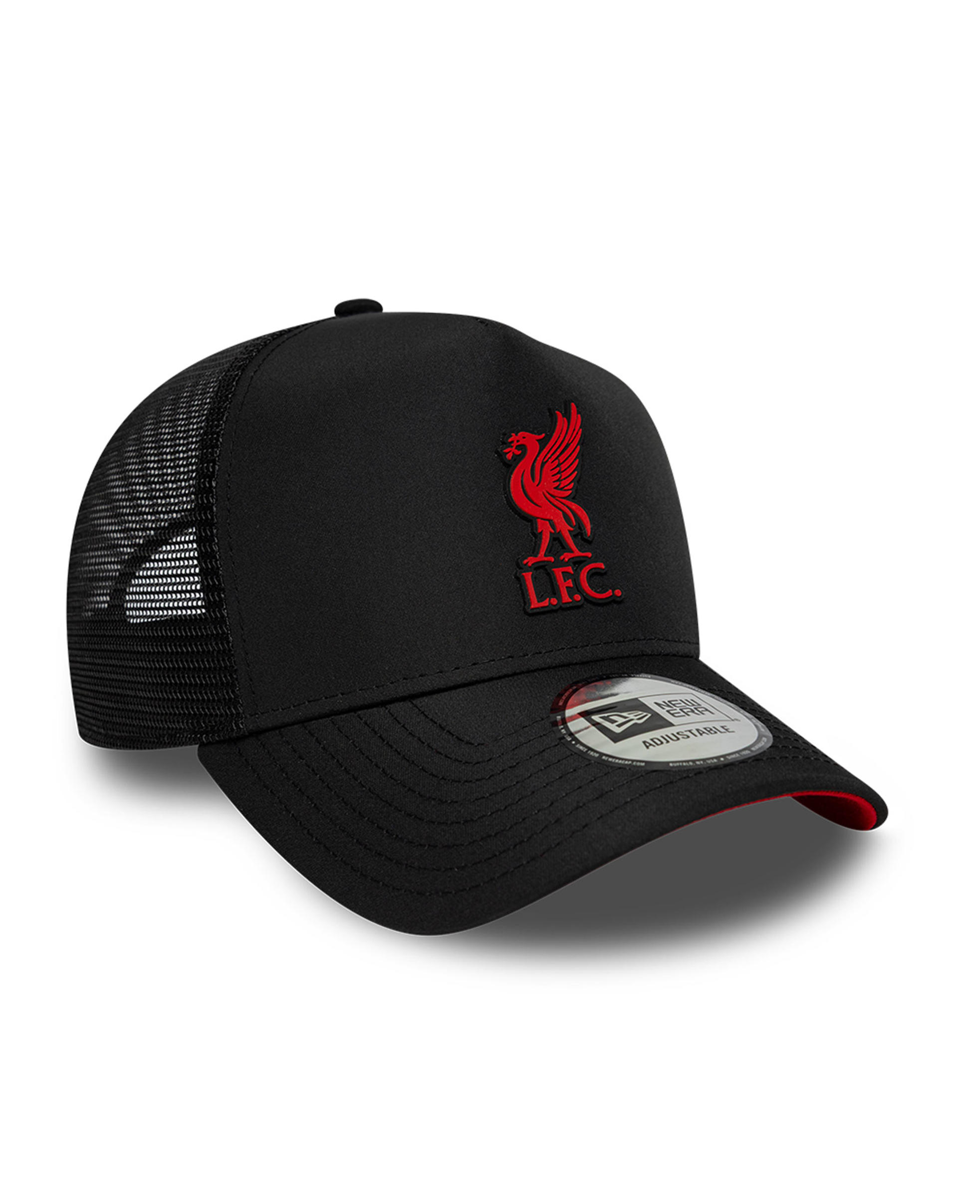 Gorra de goma LFC New Era para adultos con forma de camionero, levantada, negra - Image 2