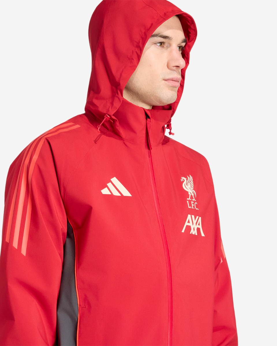 LFC adidas Herr 25/26 Regnjacka Röd - Image 4