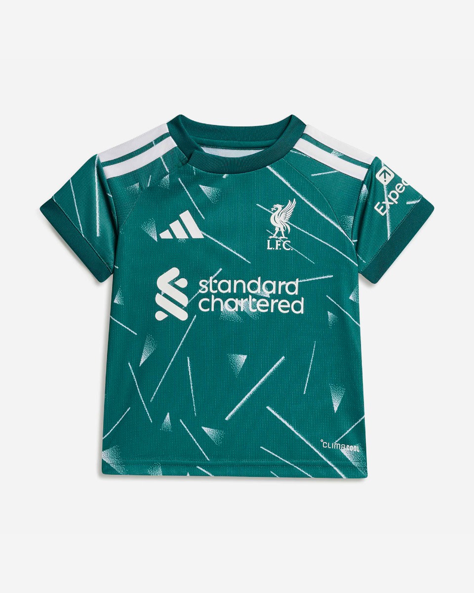 LFC adidas Baby 26/27 Goalkeeper Kit Green - Image 3