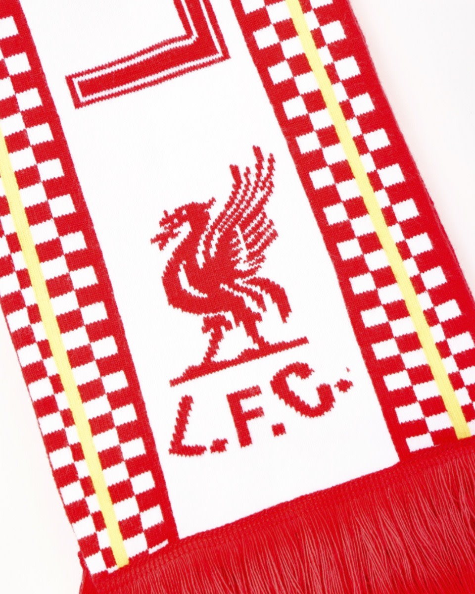LFC Adults 86 Checker Scarf Red - Image 2