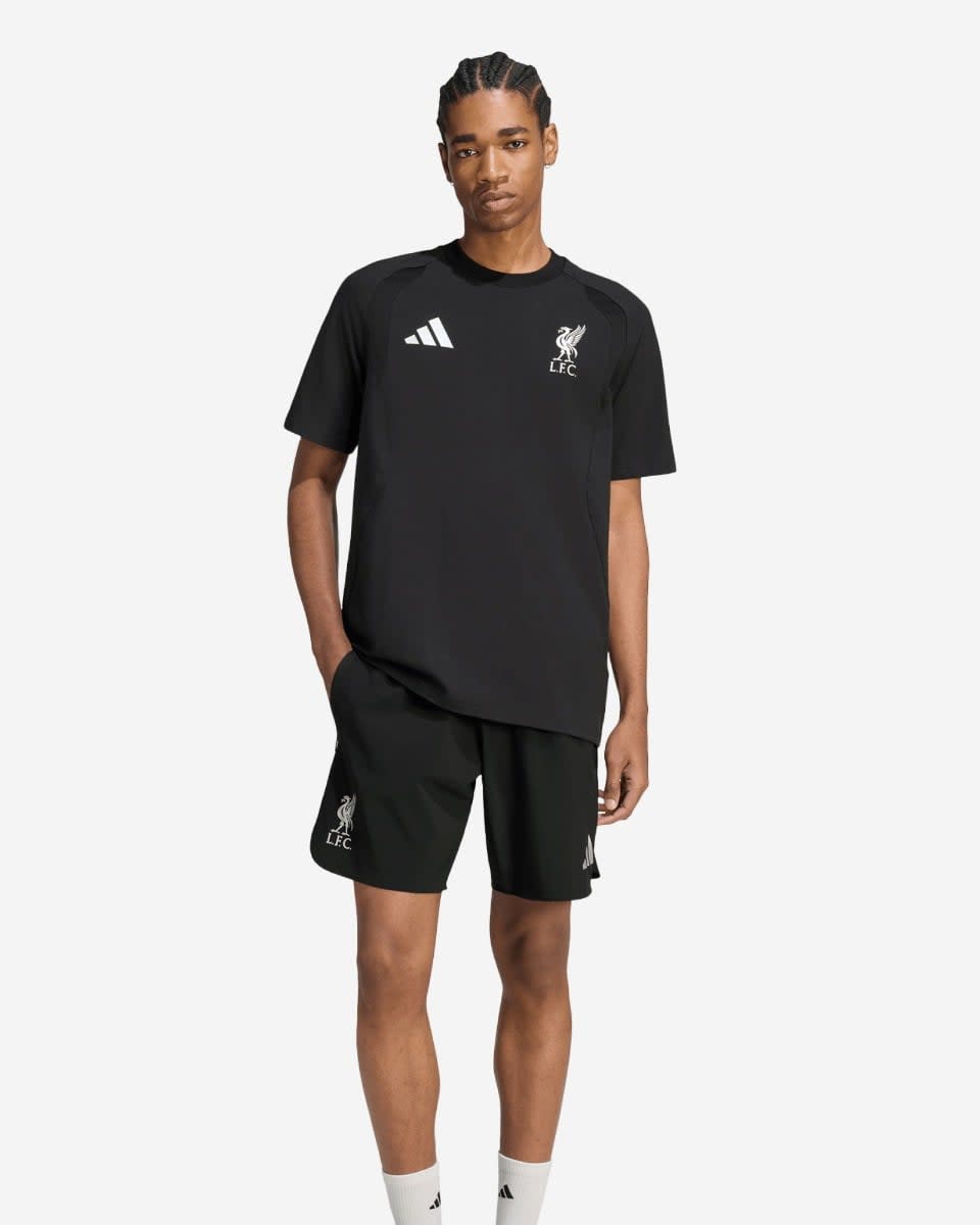 LFC adidas Mens Tiro Travel Tee Black - Image 4