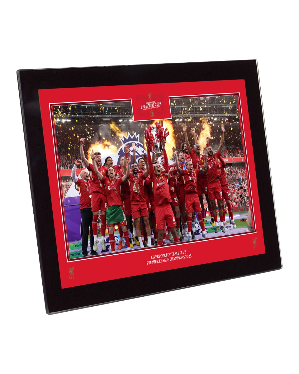 Glasbild LFC Premier League Trophy Lift 8 x 6 - Image 1