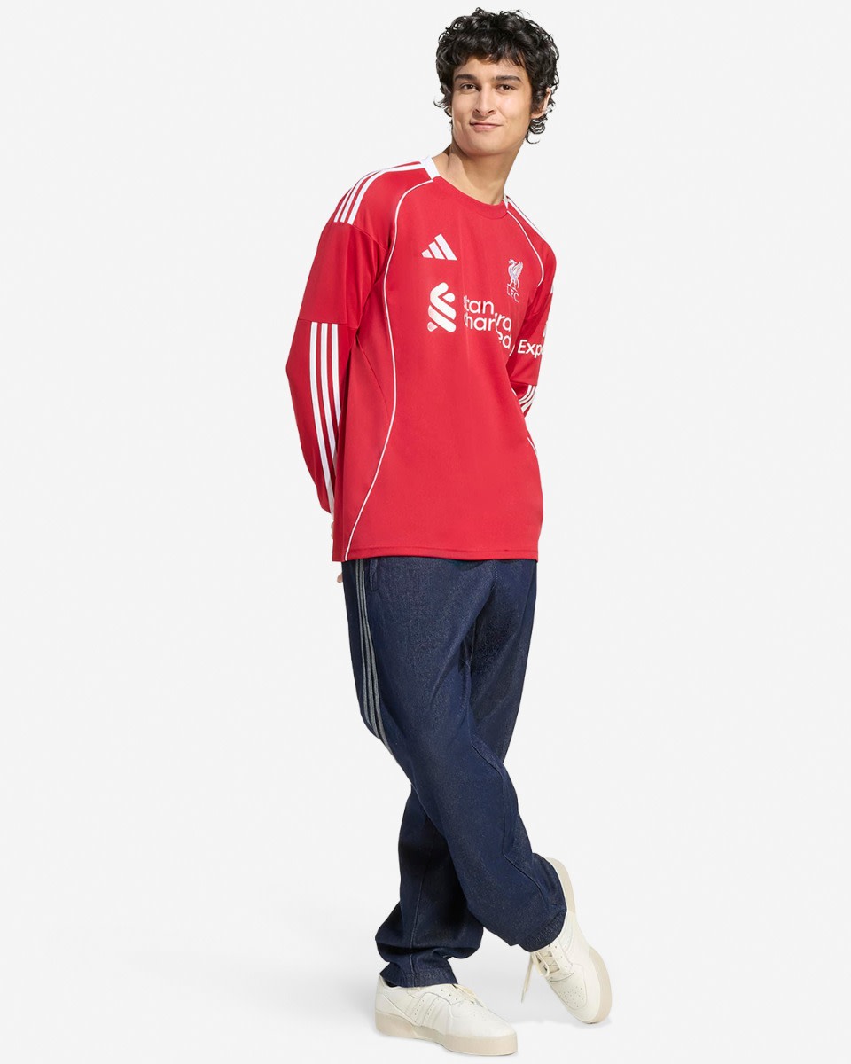 LFC adidas Mens 25/26 Home Long Sleeve Jersey - Image 3
