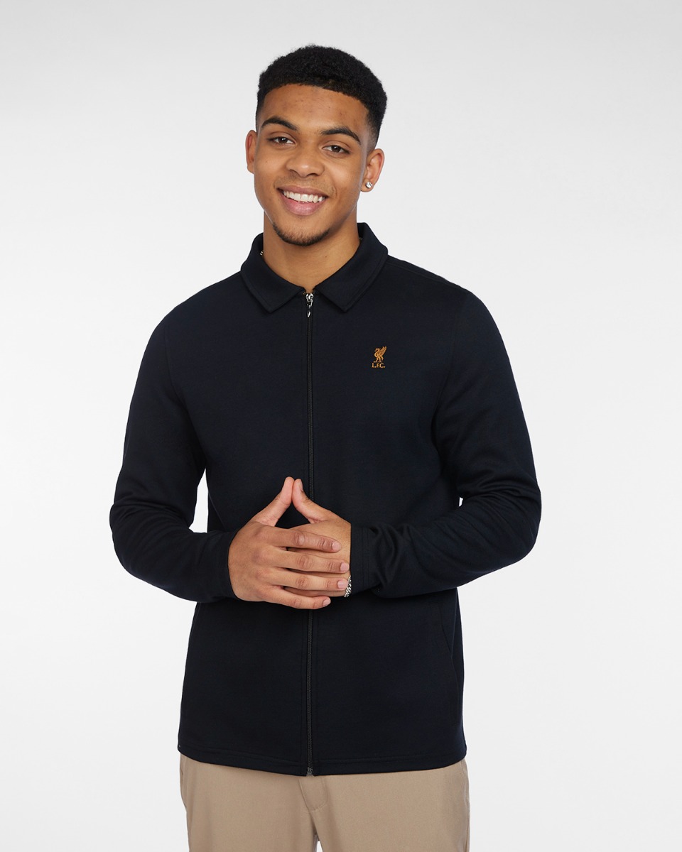 LFC Mens Zip Through Collar Jacket Black - Image 3