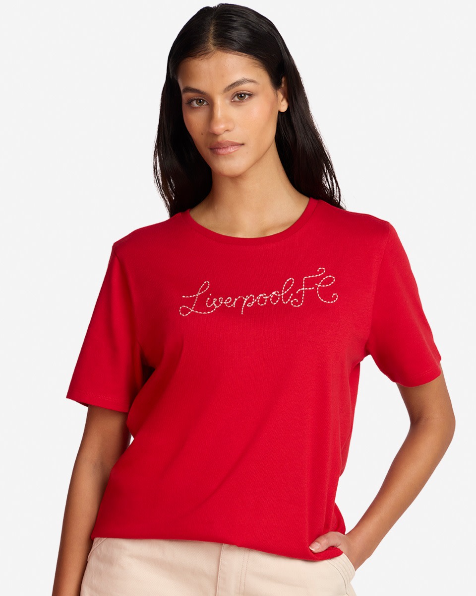 LFC Womens Stitch Tee Red - Image 1