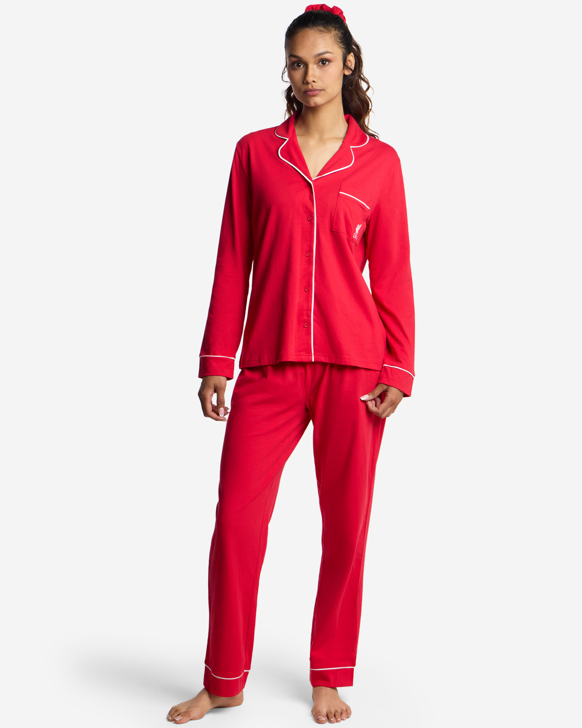 LFC Revere Pyjama-Set mit Haargummi für Damen, Rot - Image 1
