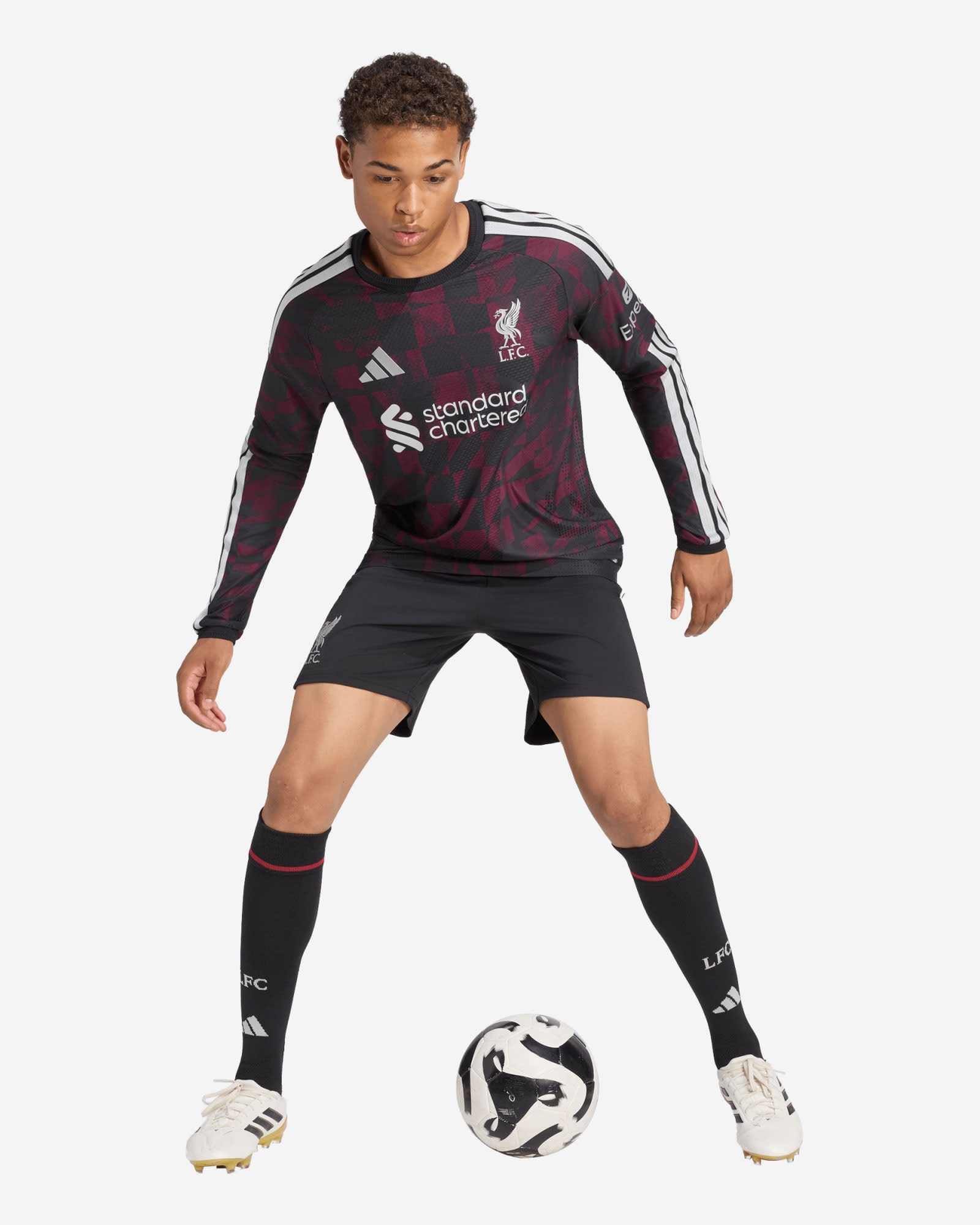 LFC adidas Mens 26/27 Authentic Long Sleeve Third Jersey - Image 3
