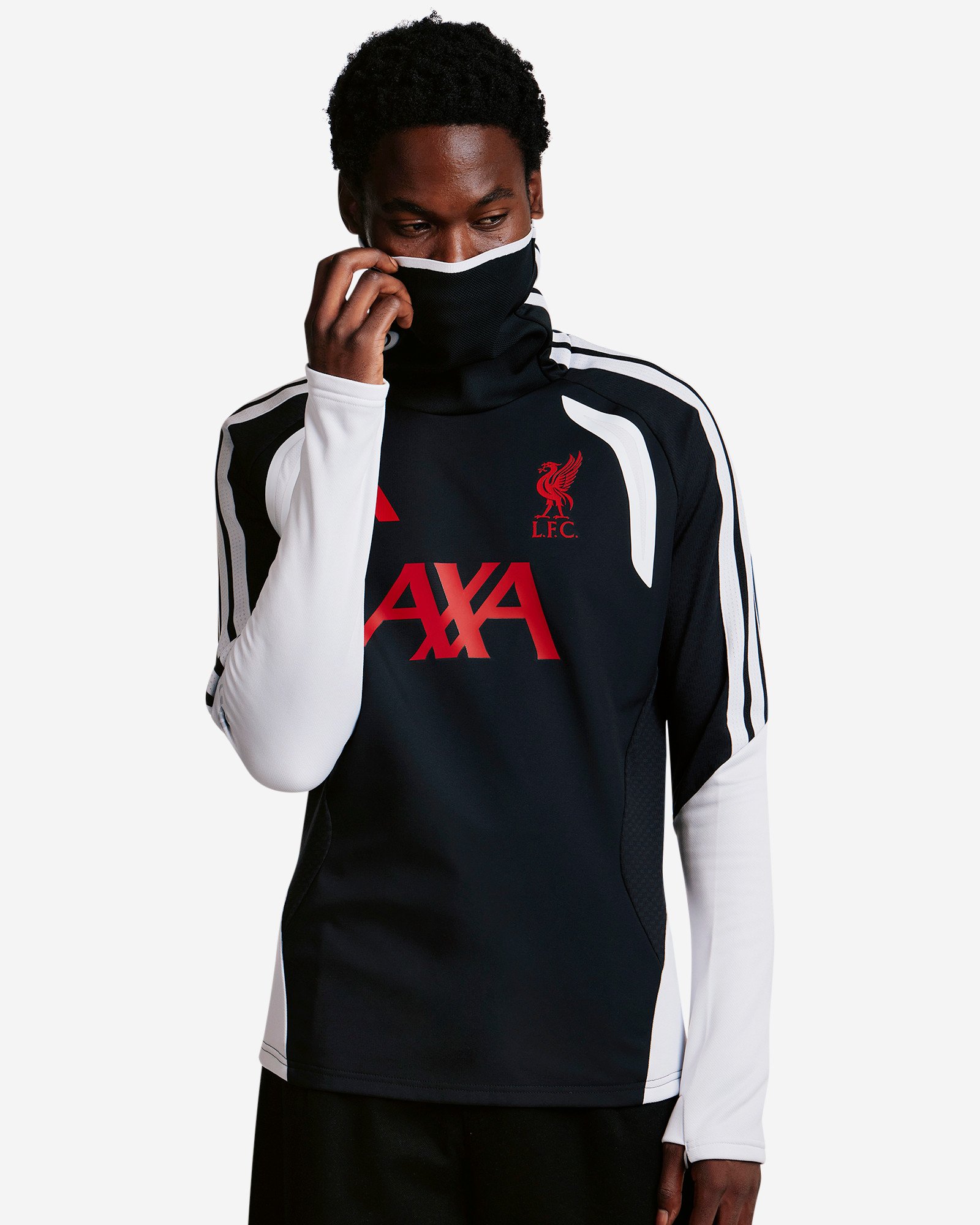 LFC adidas Mens 26/27 Tiro Pro-Warm Top Black - Image 2