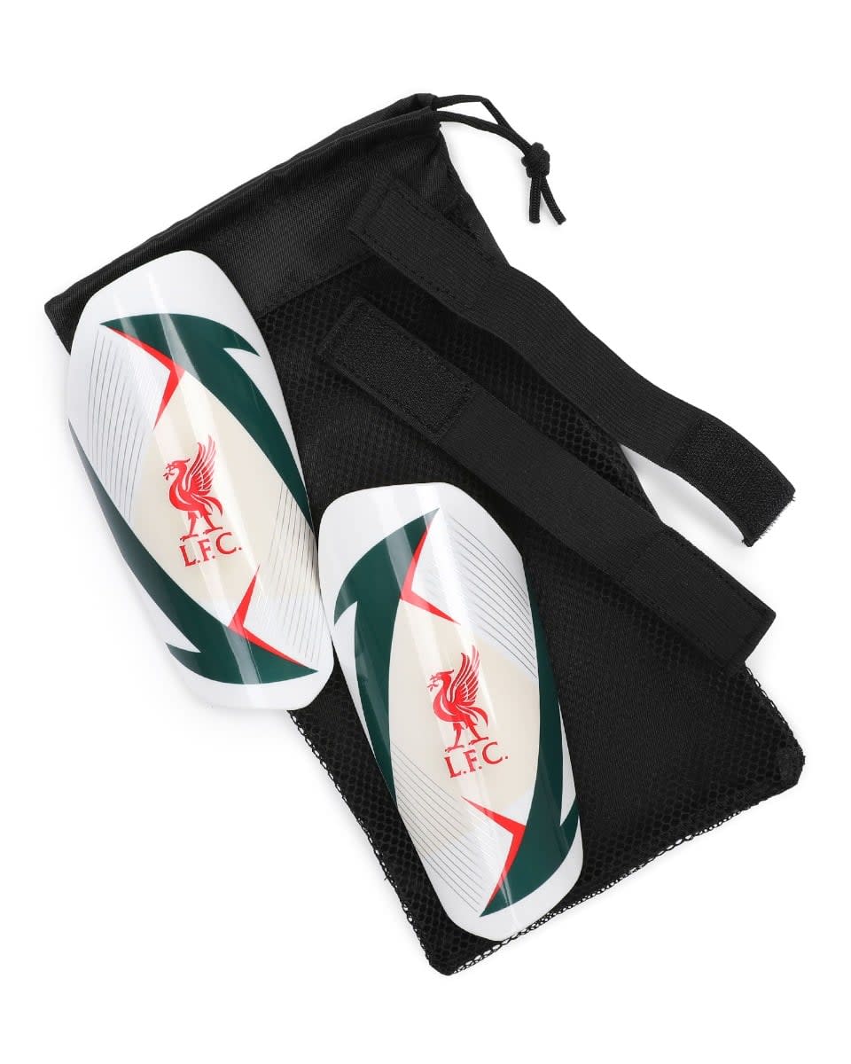 LFC Youth Shinguards White & Black - Image 2