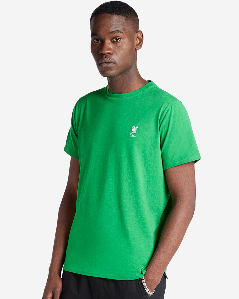 LFC Liverbird Broderad Emblem T-shirt Herr Grön - Image 1