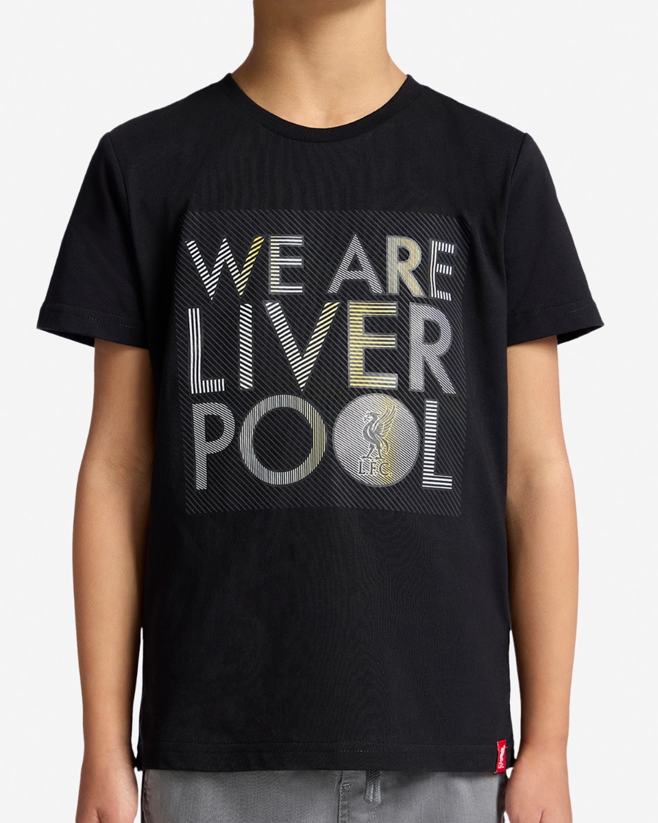 LFC Juniors We Are Liverpool Tee Black - Image 3
