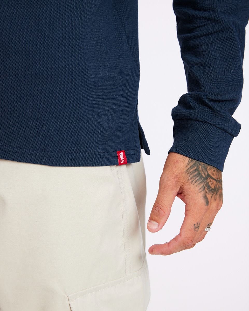 LFC 长袖 Polo 衫海军蓝 - Image 3