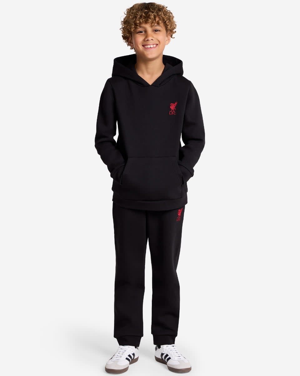 LFC Juniors Hooded Jog Set Black - Image 1