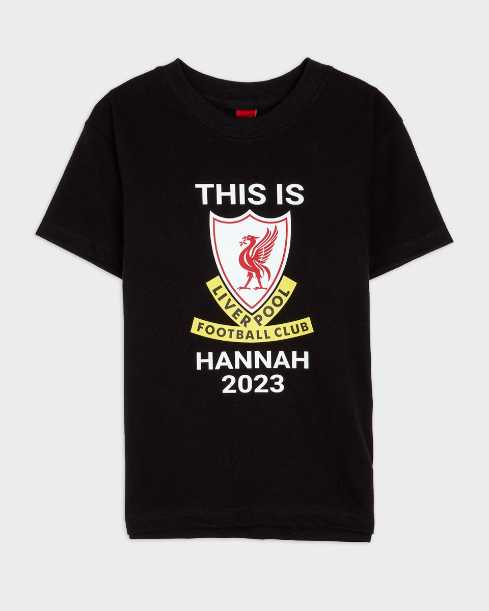T-shirt noir personnalisé LFC Junior This Is - Image 1