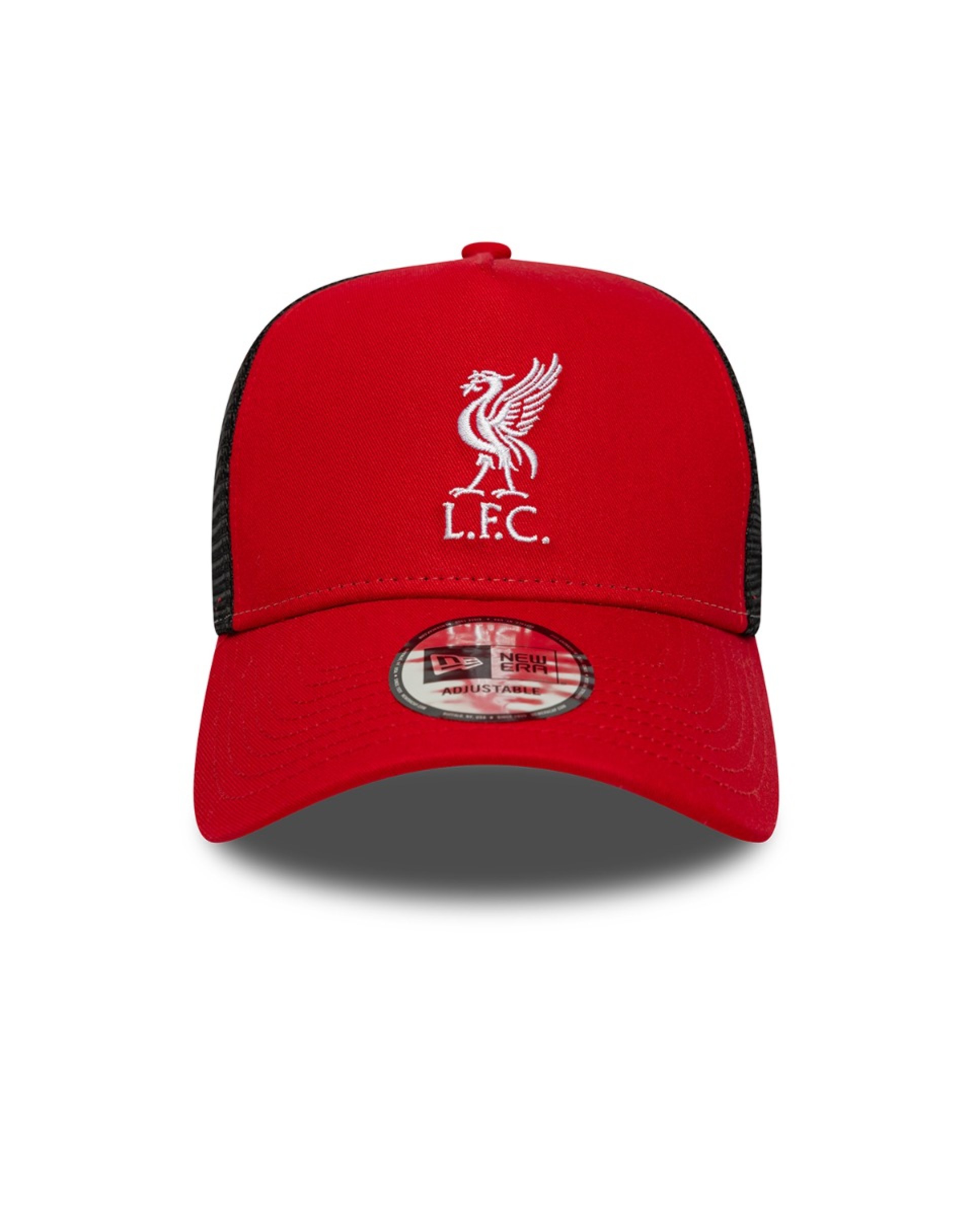 LFC New Era CORE TRUCKER Liverbird Kasket Rød & Sort - Image 2