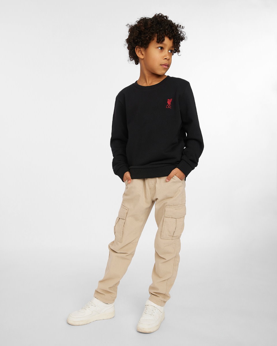 LFC Junior Rundhals-Sweatshirt Schwarz - Image 3